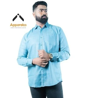 Apparelco Long Sleeve Linen Shirts Enzyme Washed - image 2