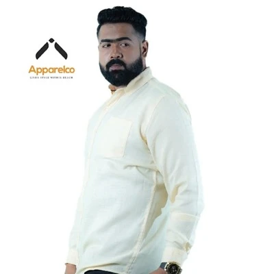 Apparelco Long Sleeve Linen Shirts Enzyme Washed - image 3