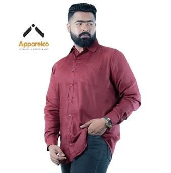 Apparelco Long Sleeve Linen Shirts Enzyme Washed - image 6