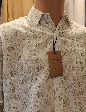 Apparelco Long Sleeve Printed Linen Shirt - image 2