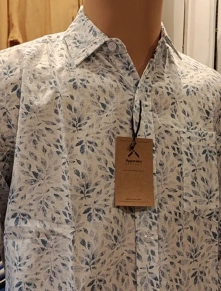 Apparelco Long Sleeve Printed Linen Shirt - image 3
