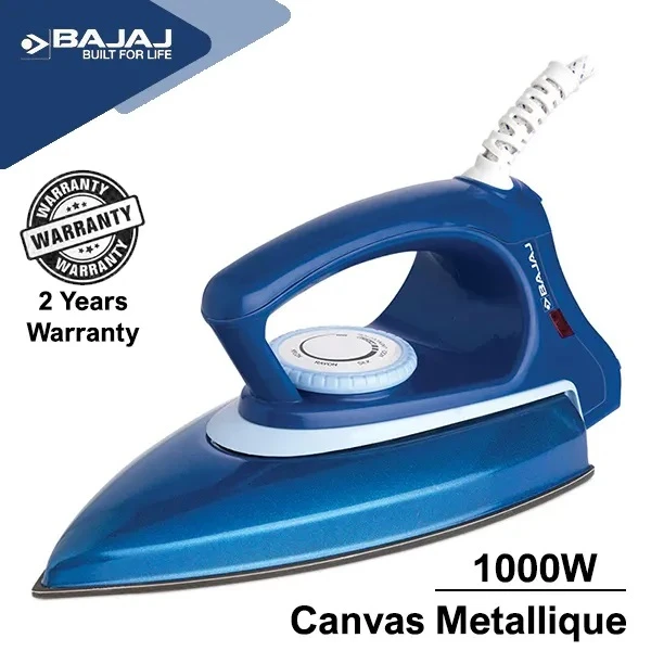 Bajaj Canvas Metallique Iron DuraGlide Soleplate - image 3