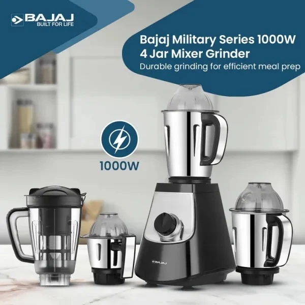 Bajaj Military Series Evoque 4 Jar Mixer Grinder - image 3