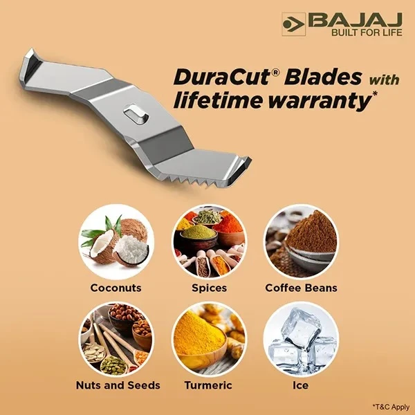 Bajaj Military Series Finesse 750W Mixer Grinder - image 2