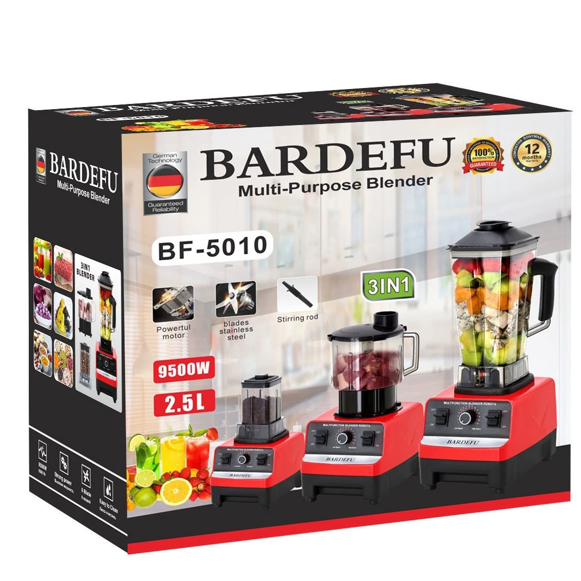 Bardefu Multifunctional 3 in 1 Blender - image 2