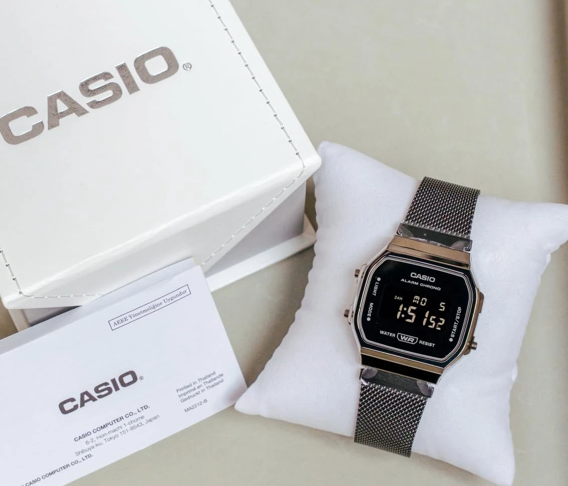 Casio A168WEMB-1BDF Long Battery Life Watch