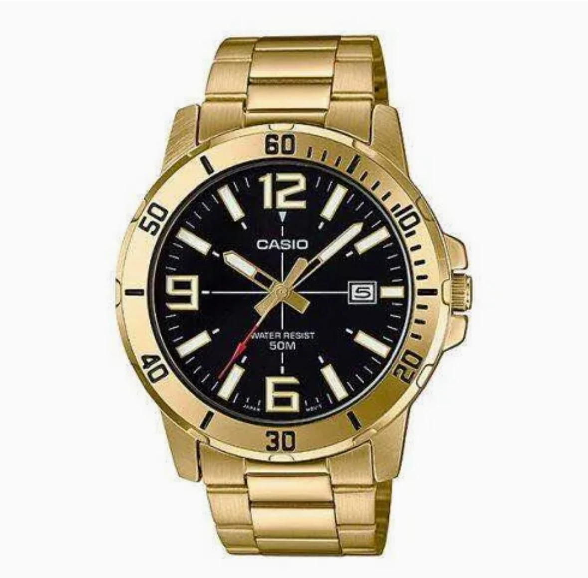 Casio MTP-VD01G-1B Gold Men's Watch