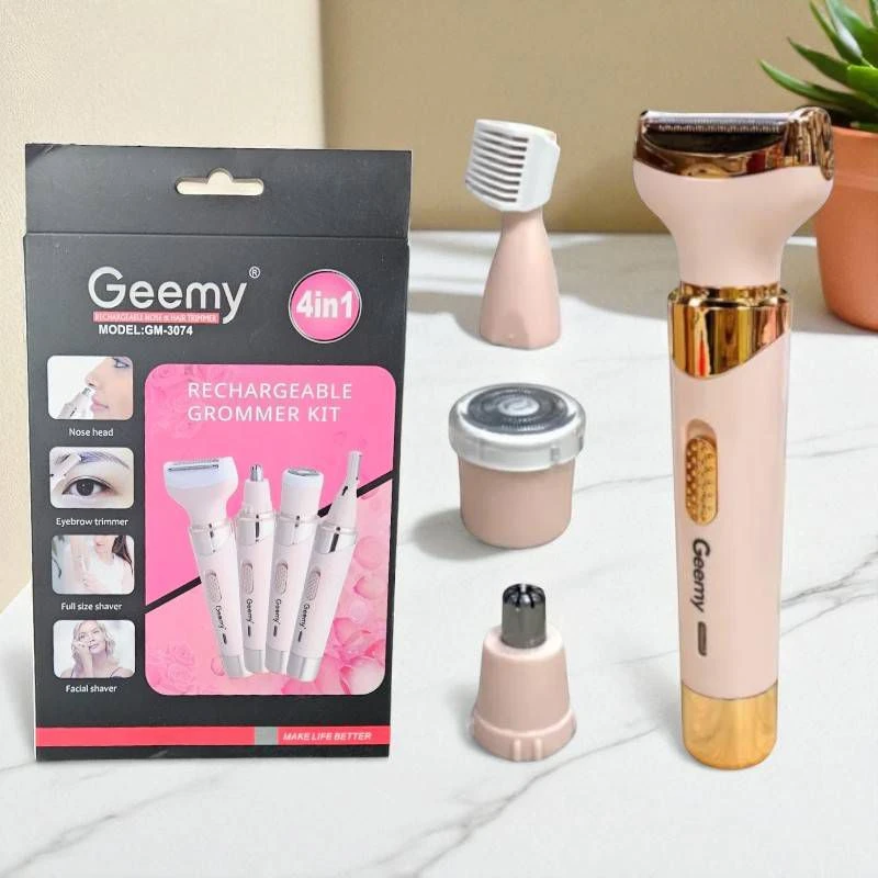 Geemy GM-3074 Rechargeable 4-in-1 Ladies Groomer - image 3