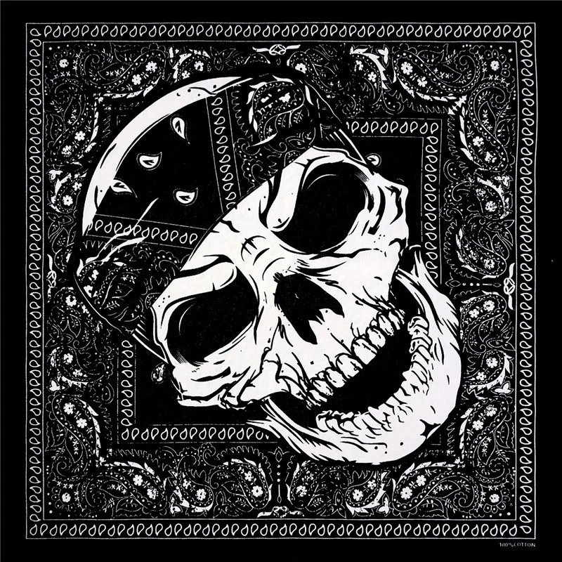 Generic Bandana Skull Print Rebel Style