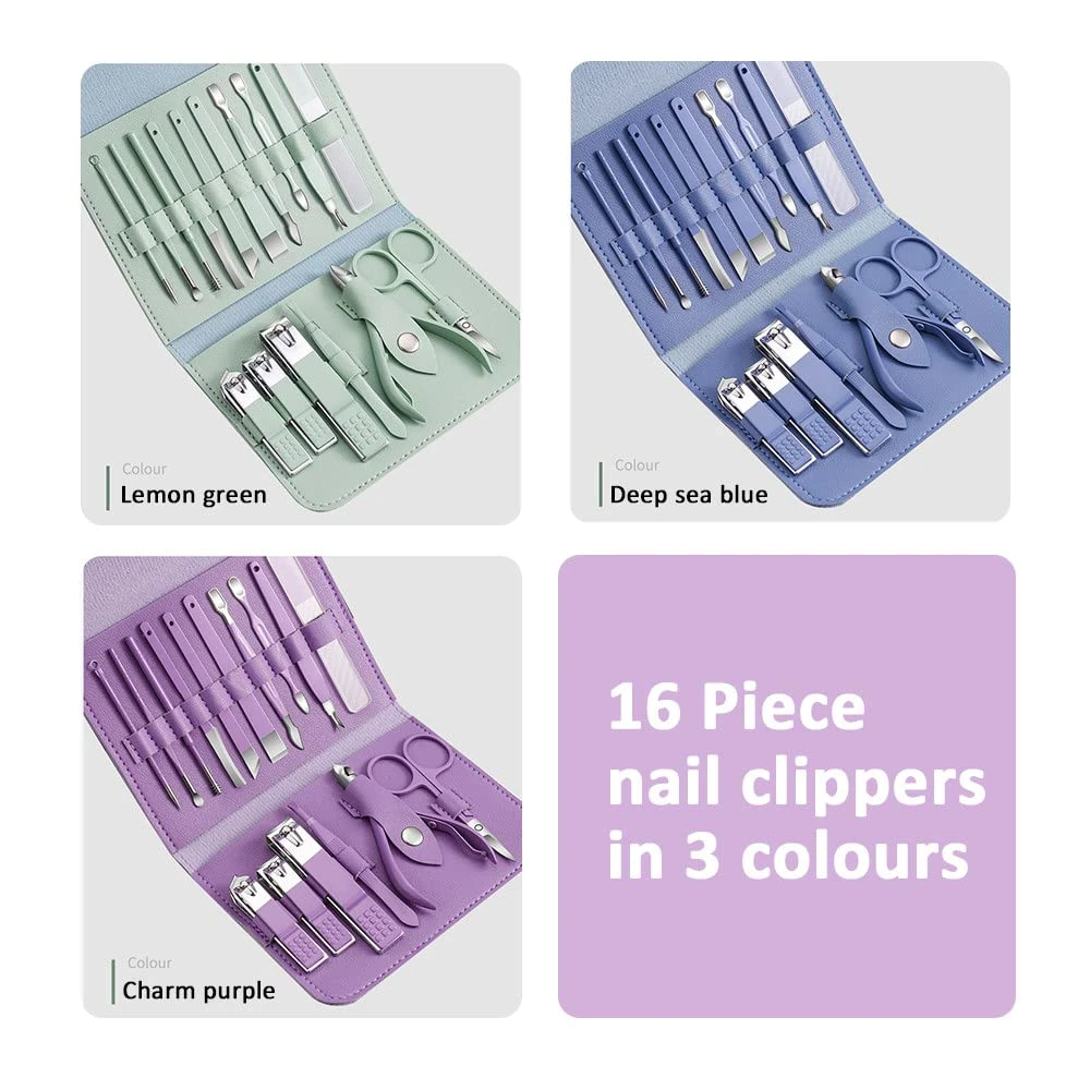 Generic 16 pcs Nail Clippers Manicure Sets - image 2