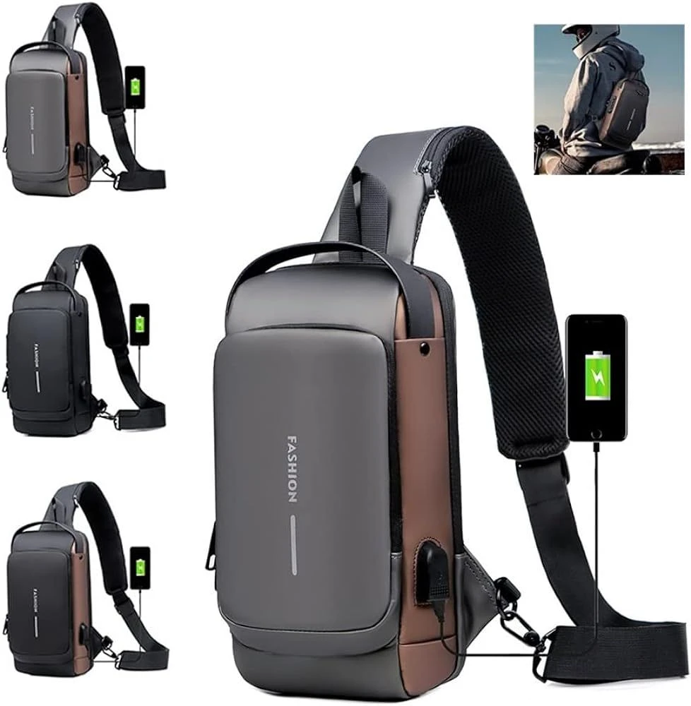 Generic Shoulder Bag Multifunction Anti-theft USB - image 1