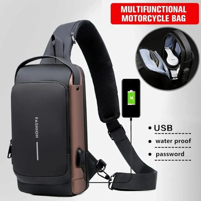 Generic Shoulder Bag Multifunction Anti-theft USB - image 2