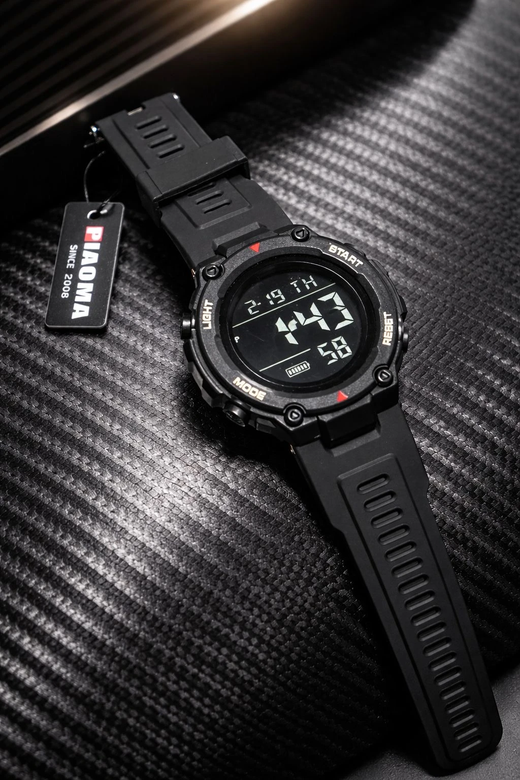 Piaoma Sports Digital Black Watch