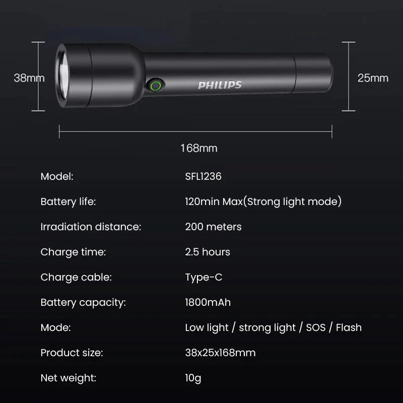 Philips SFL1236 Flashlight Torch - image 3