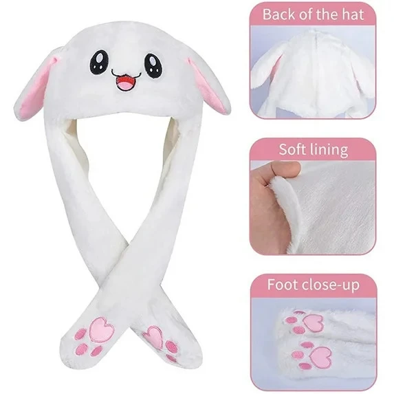 Generic Huggable Bunny Hat Moving Ears - image 2