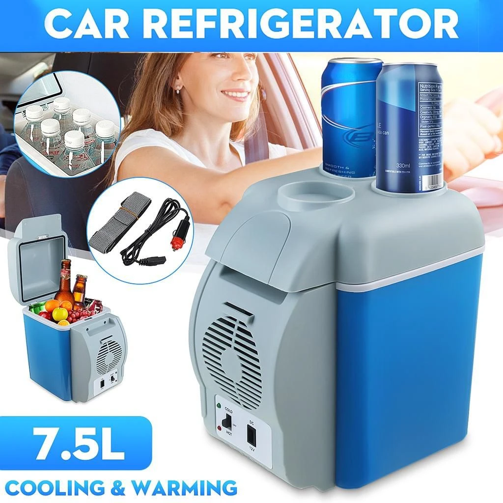 Portable 7.5L 12V Car Refrigerator, Cooling and Heating - image 2
