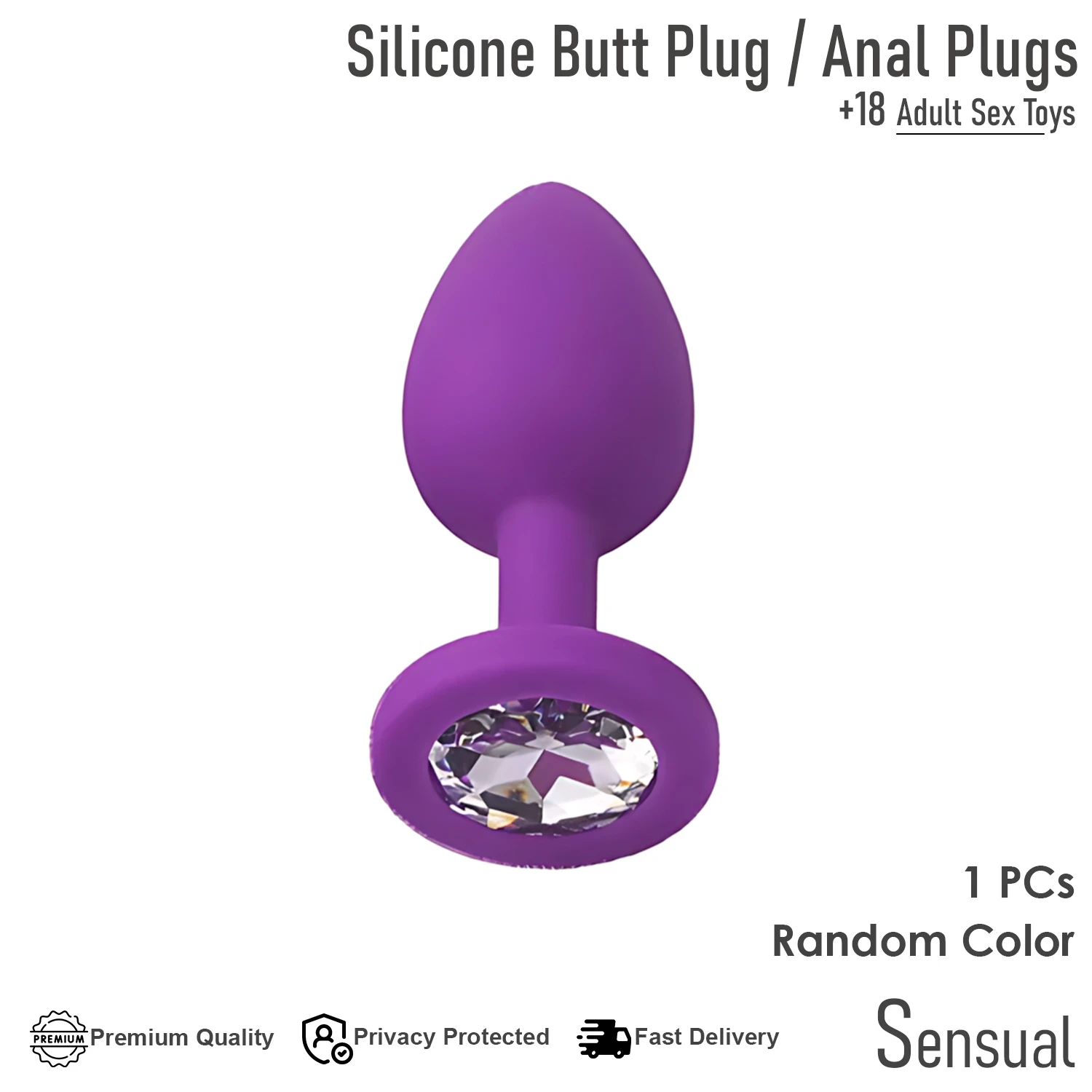 Generic Anal Plug Body-Safe Silicone Sex Toy - image 2
