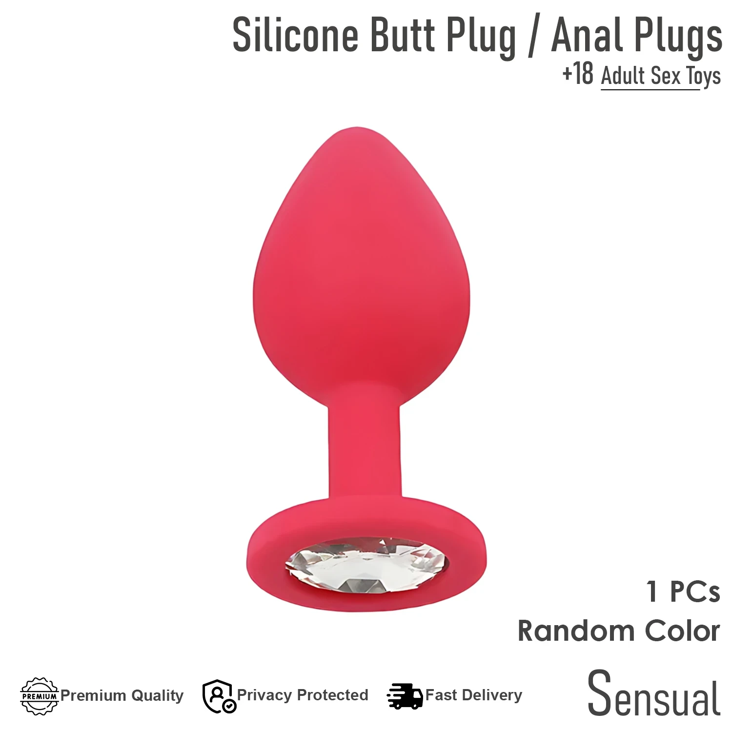 Generic Anal Plug Body-Safe Silicone Sex Toy - image 3