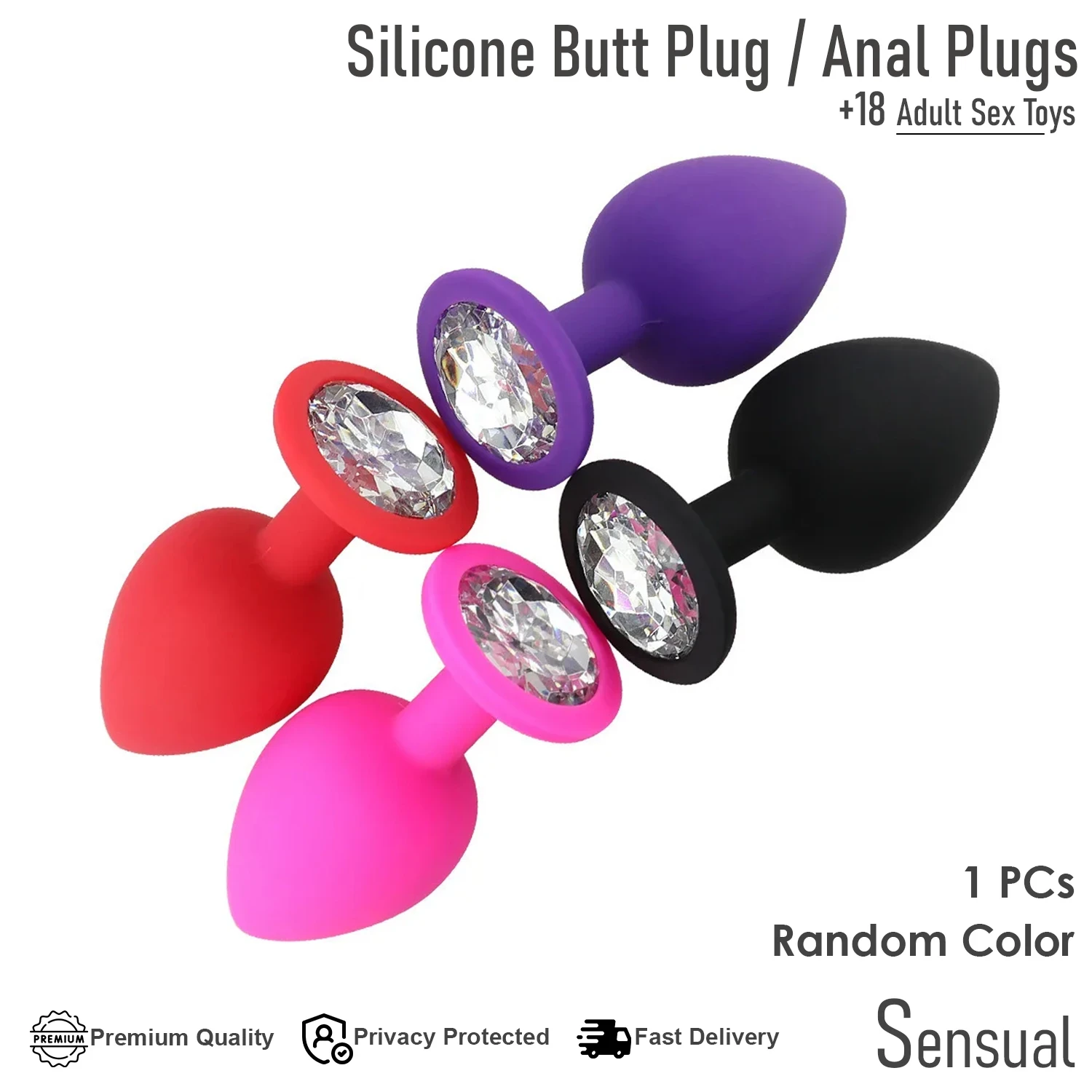 Generic Anal Plug Body-Safe Silicone Sex Toy - image 5