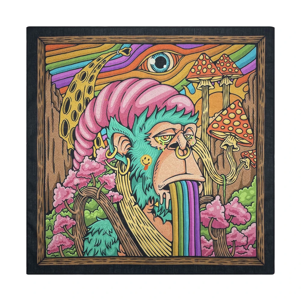 Generic Psychedelic Ape Man Bandana