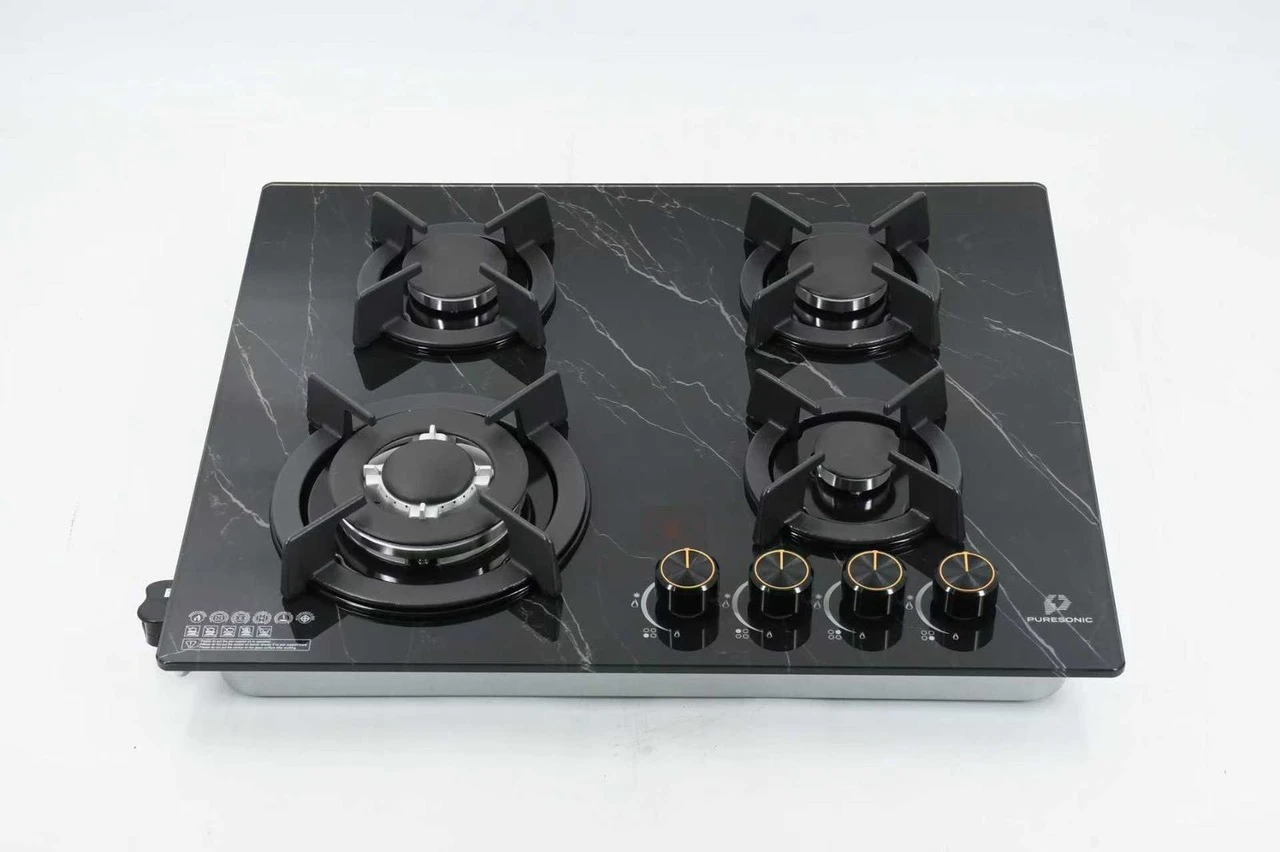 Puresonic PS-TG4B6500GR 4 Burner Gas Hob