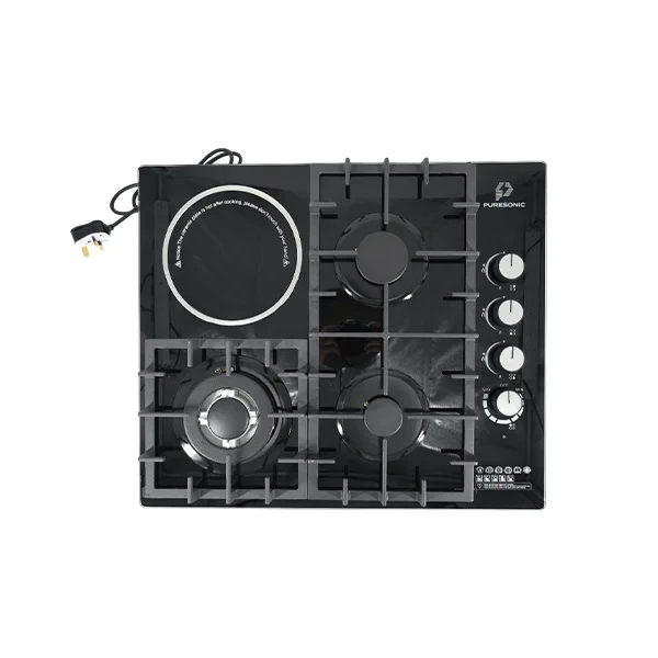 Puresonic PS-HPTG36060 4 Burner Gas Hob with Ceramic Hot Plate - image 3