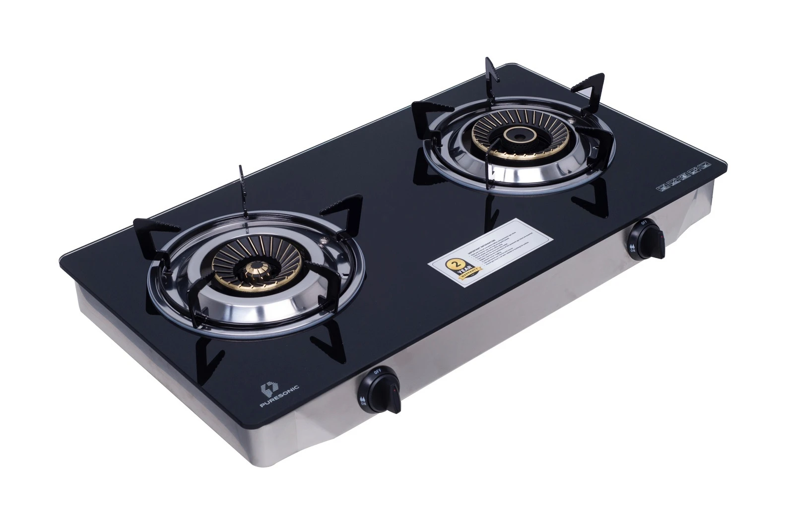 Puresonic PS-TGDB71030 Tempered Glass Gas Stove