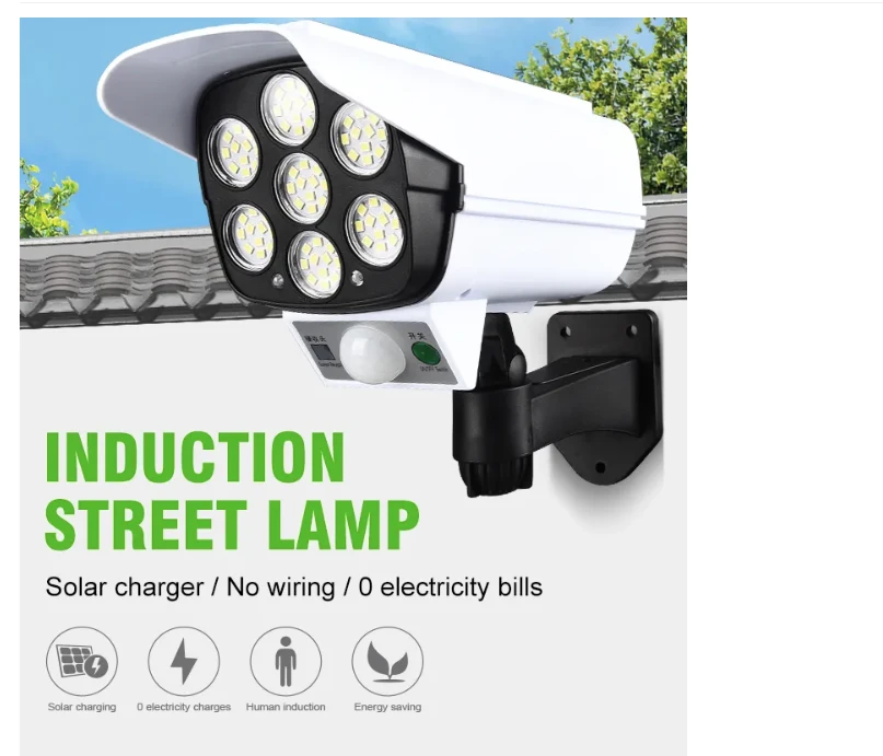 Generic Solar Sensor Light CCTV Camera with Motion Sensor