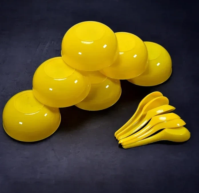 Plastic Soup Bowl & Spoon Set (6-Pcs) - image 4