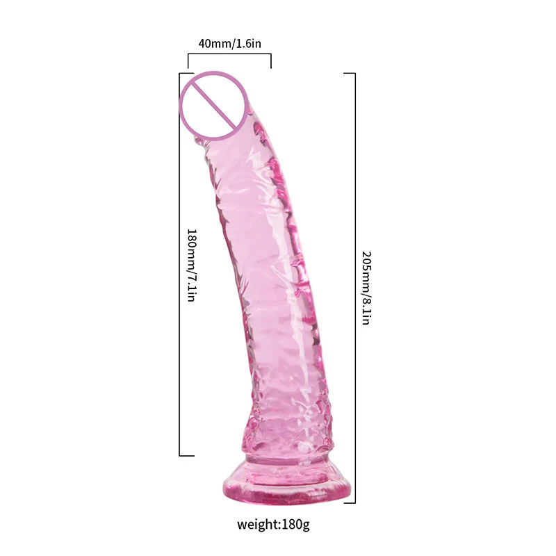 Generic Strap on Belt 8 Inch Realistic Dildo Sex Toy - image 11