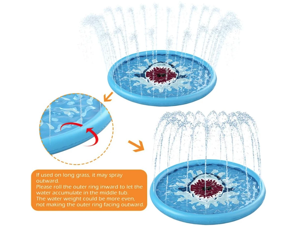 Alivio Sprinkler Pad Inflatable Splash Play Mat Outdoor - image 5