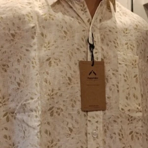 Apparelco Long Sleeve Printed Linen Shirt