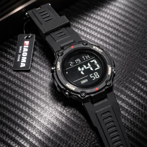 Piaoma Sports Digital Black Watch