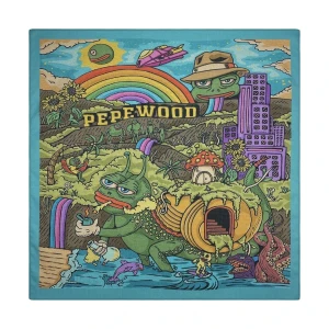 PEPEWOOD Bandana Frog Design