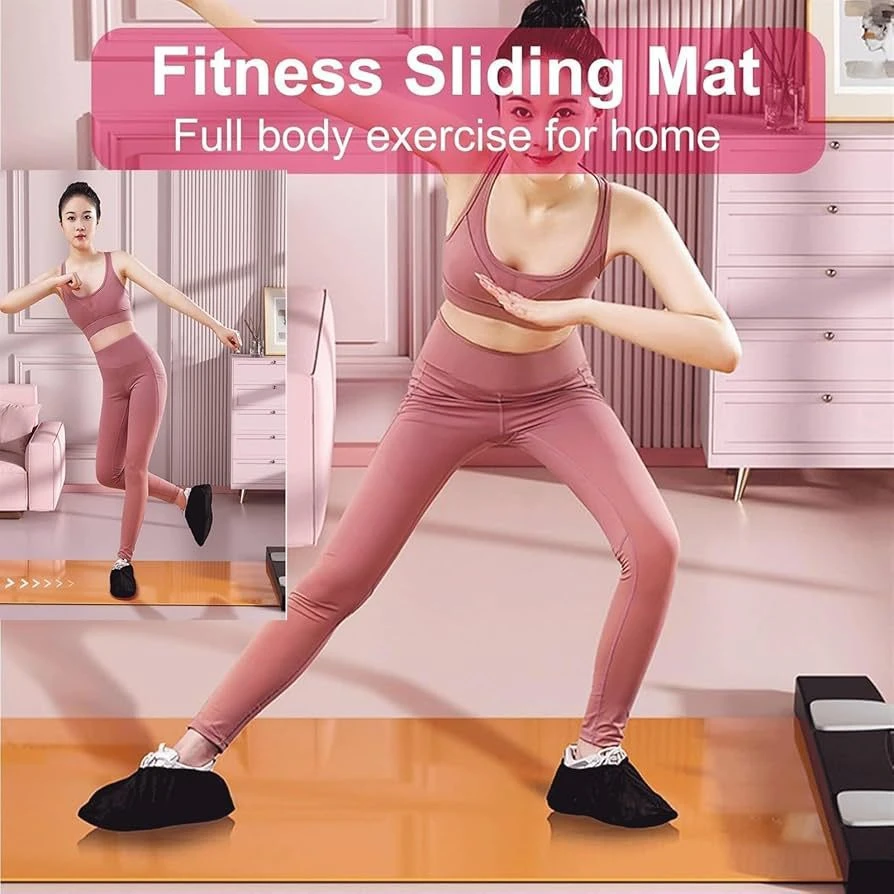 Generic Yoga Sliding Mat Sports Fitness - image 2