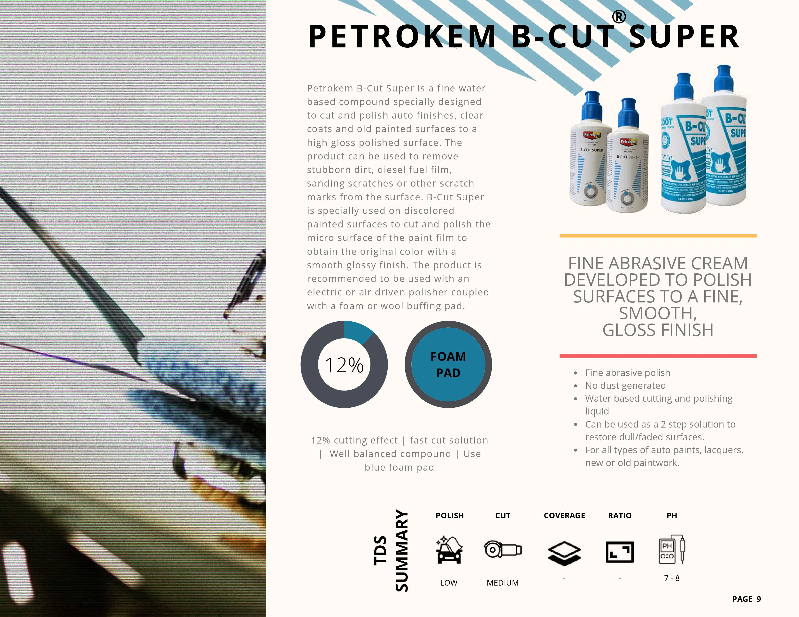 PETROKEM B-Cut Super Compound P-3DOT Car Polish 250ML - image 6