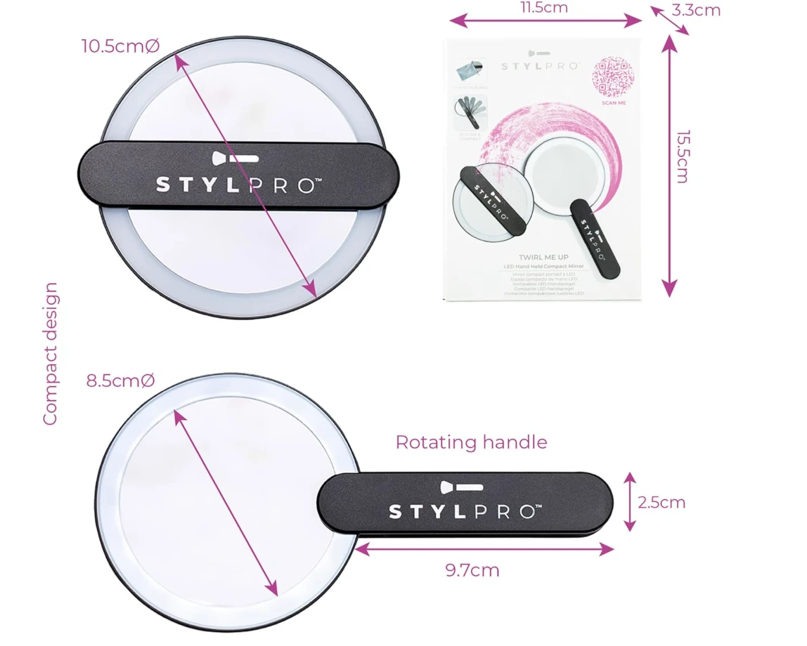 STYLPRO Twirl Me Up Mirror LED Ring Light - image 4