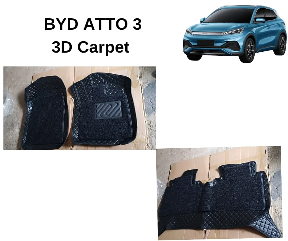BYD Atto 3 Full Black 3D Car Mat