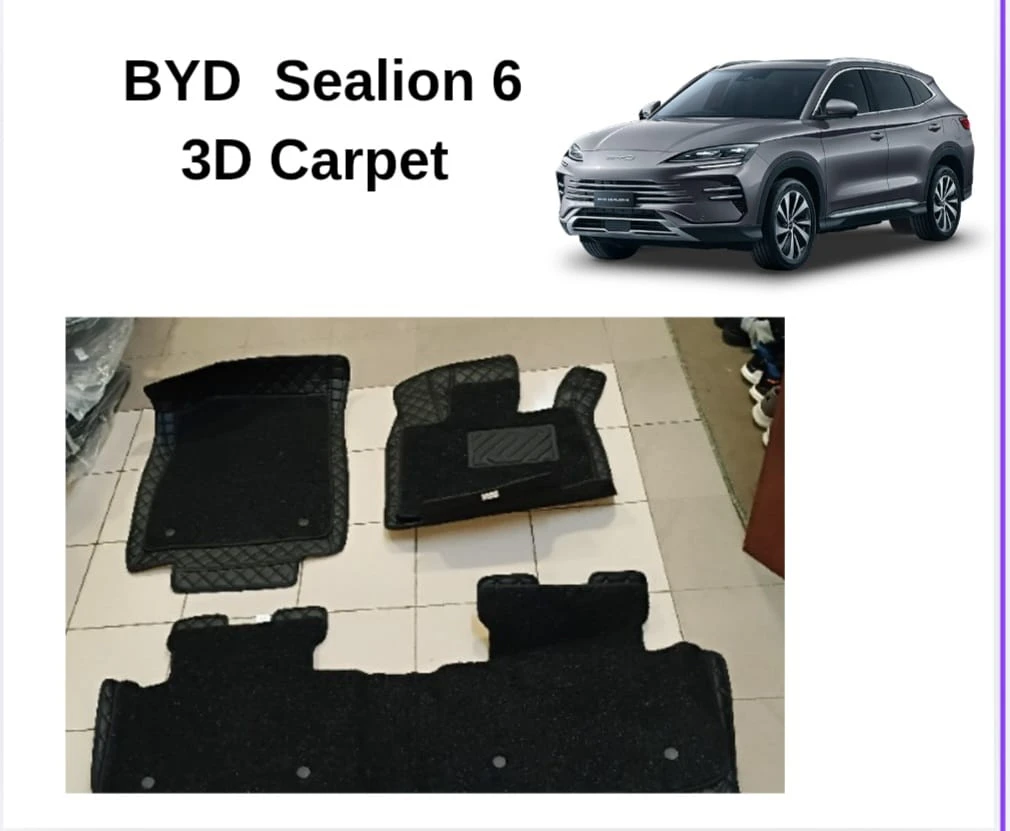 BYD Sealion 6 Full Black 3D Car Mat