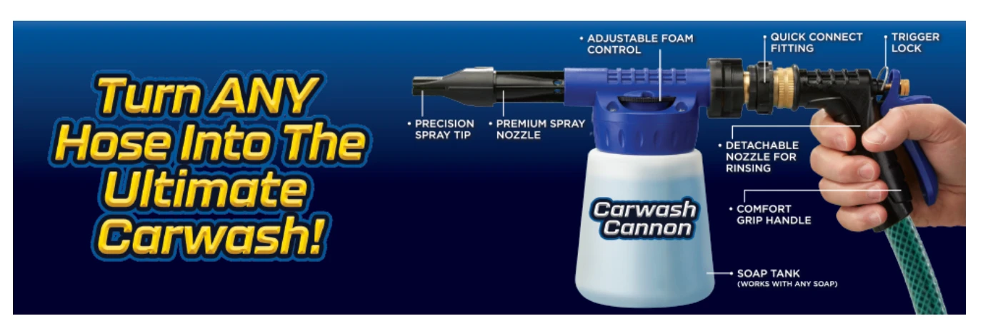 Ontel Carwash Cannon Foam Blaster Nozzle Gun - image 6