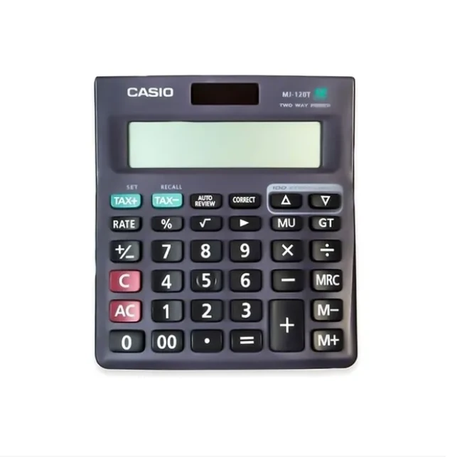 Casio MJ-120T-w 12-Digit Solar/Battery Calculator - image 2