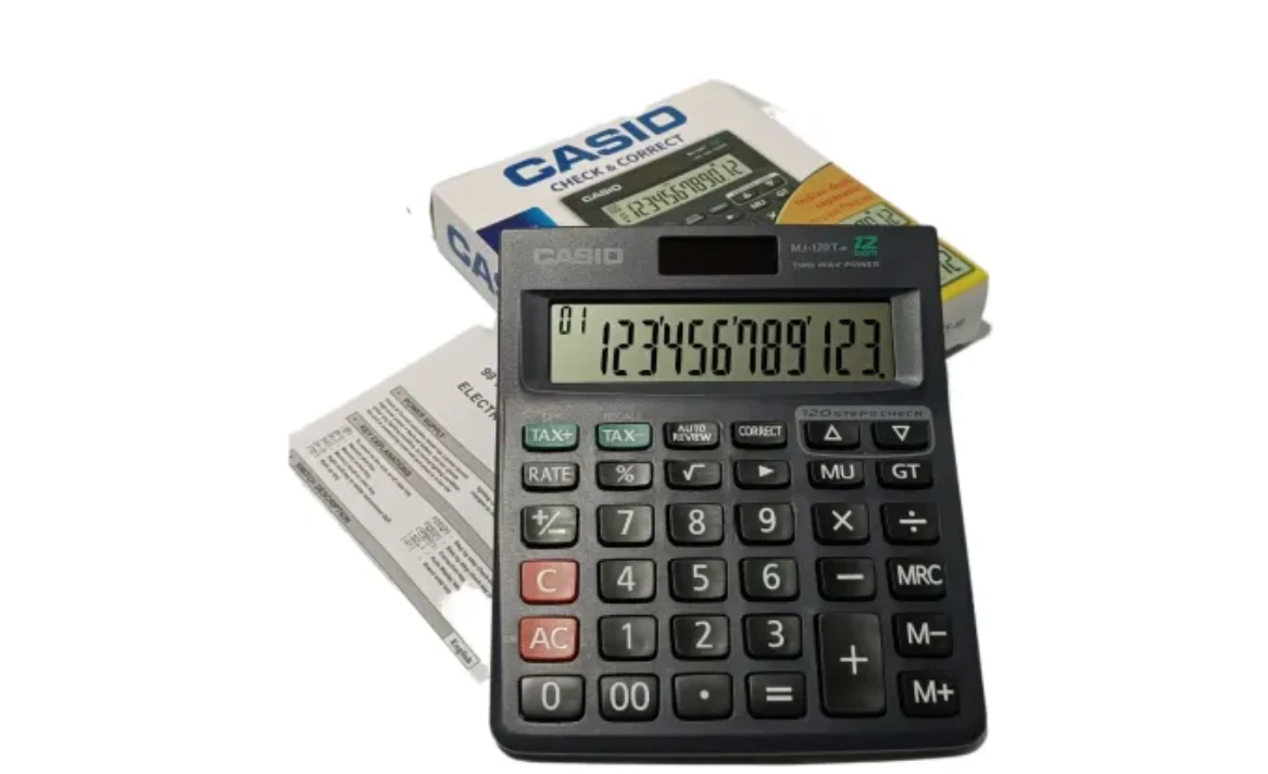 Casio MJ-120T-w 12-Digit Solar/Battery Calculator - image 3