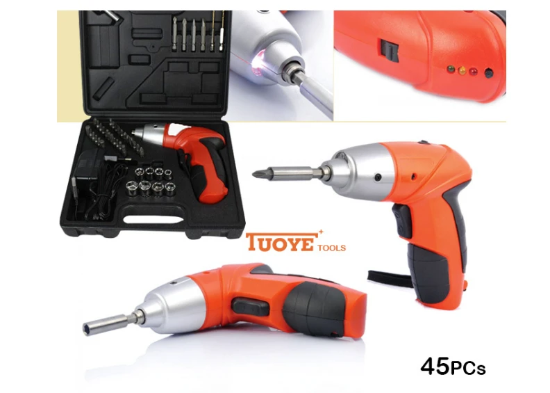 Wemart Cordless Screwdriver 45 PCS LED Lighting Set - image 2