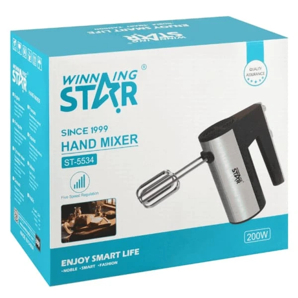 Winning Star ST-5536 5 Speed Hand Mixer - image 2