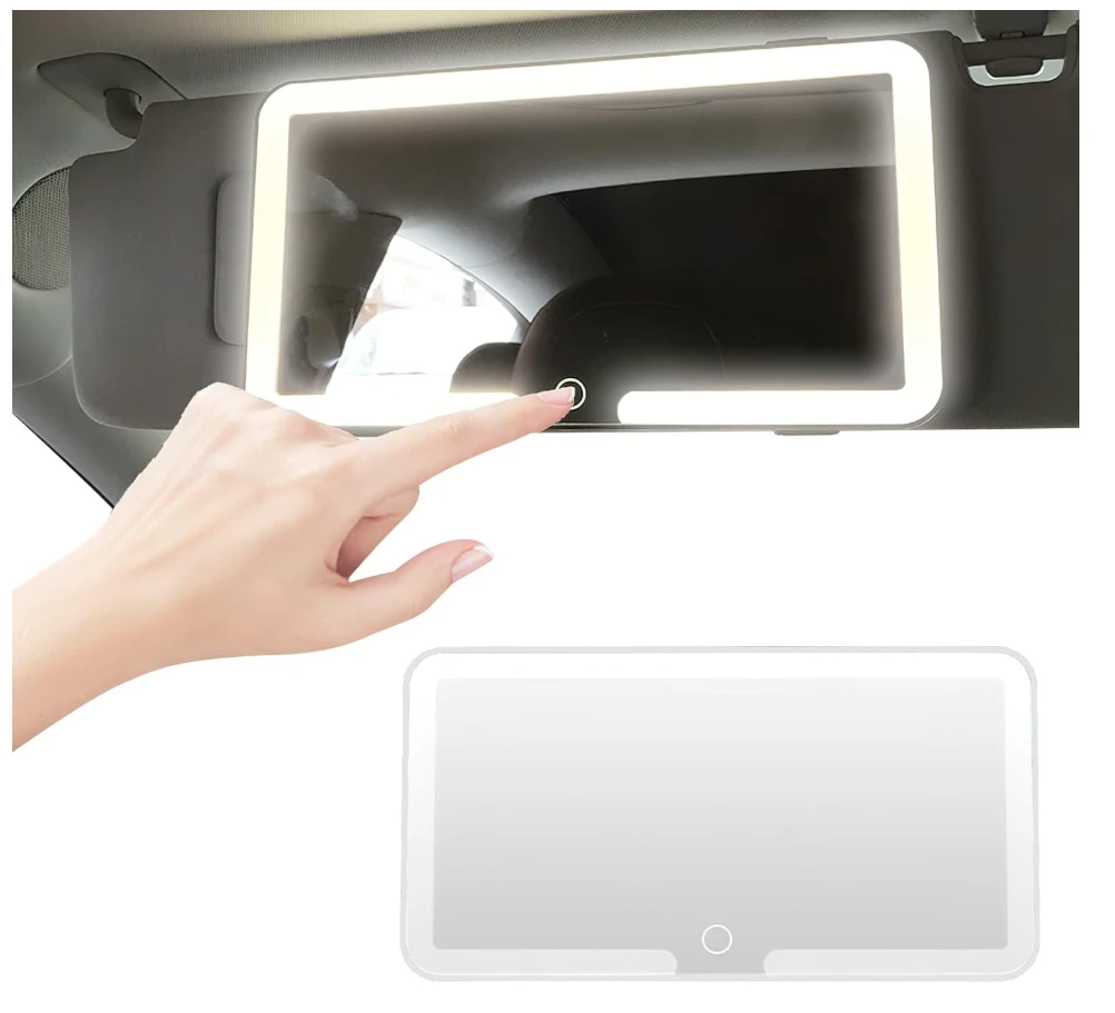 Generic Car LED Vanity Mirror with 3 Light - image 7