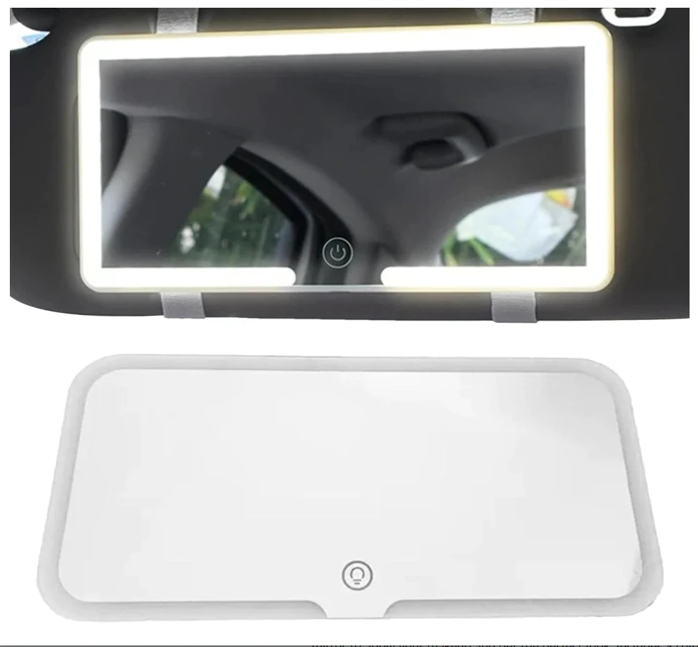 Generic Car LED Vanity Mirror with 3 Light - image 8