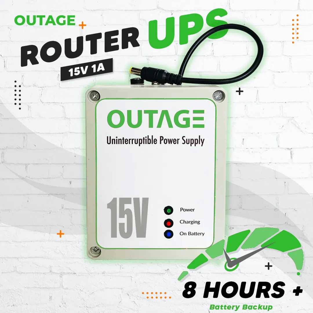 OUTAGE 15V 1A Router UPS PLUS