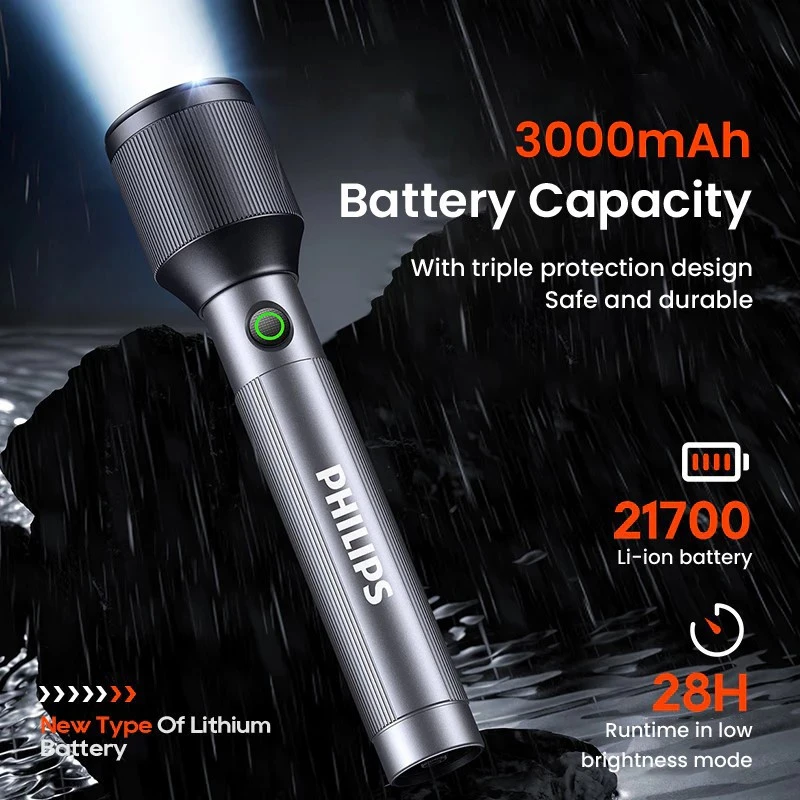 Philips SFL2143 Telescopic Zoom 1100 Lumen Flashlight - image 8