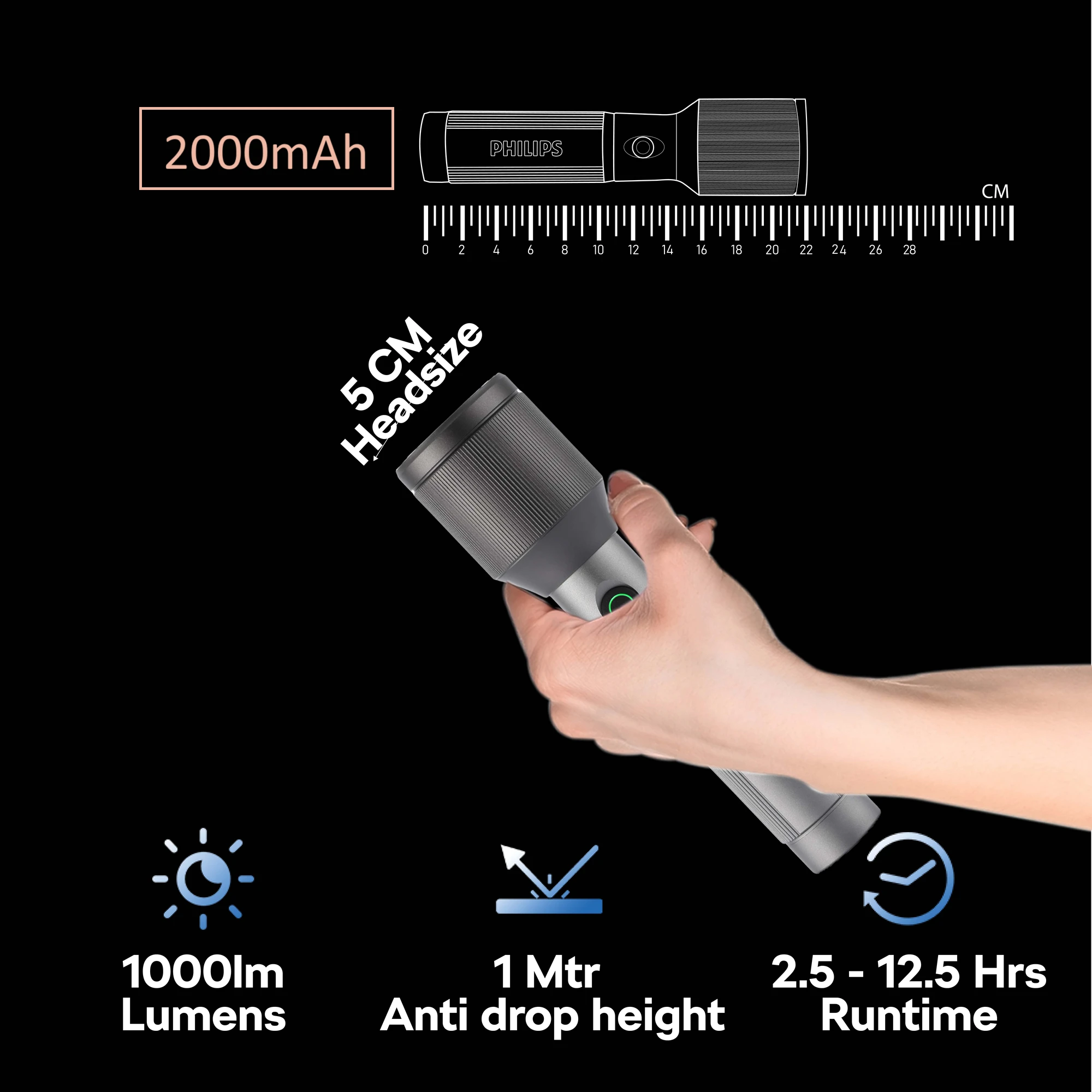 Philips SFL2142/56 High Lumen LED Flashlight - image 5