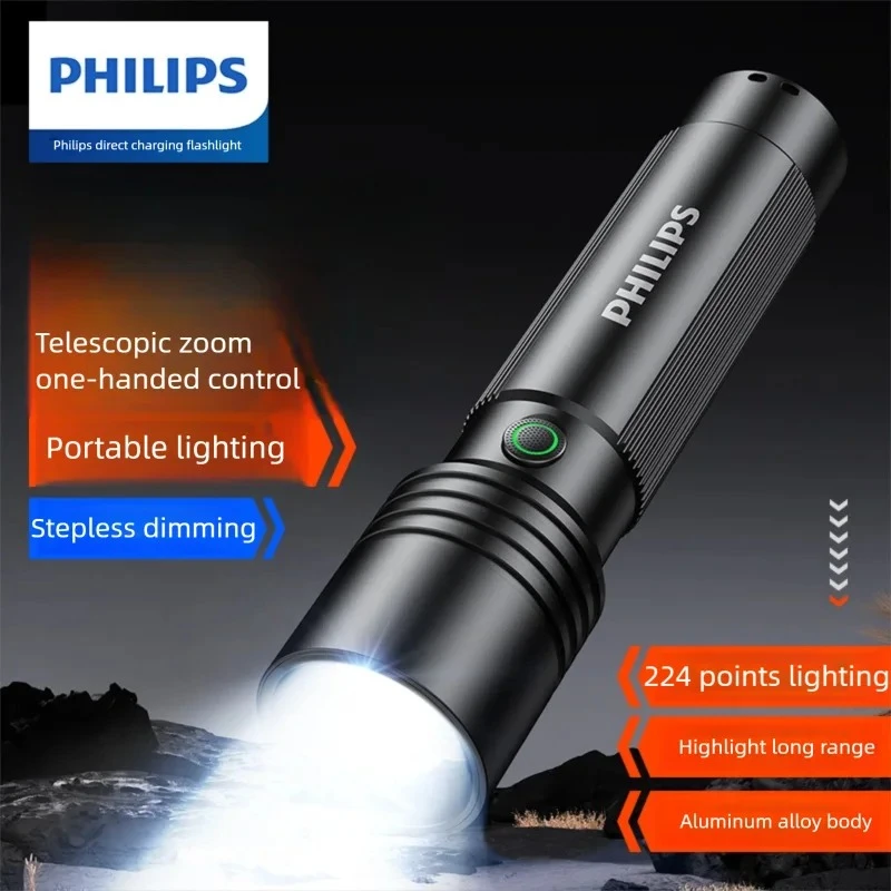 Philips SFL2146 Telescopic Zoom Flashlight